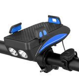 Cyclist's 4-in-1 Multi-Light with Horn Rechargeable Long Lasting