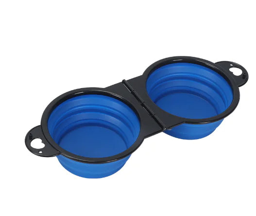 Travel Buddy Adventure Foldable Compact Folded Size Silicone Pet Bowl