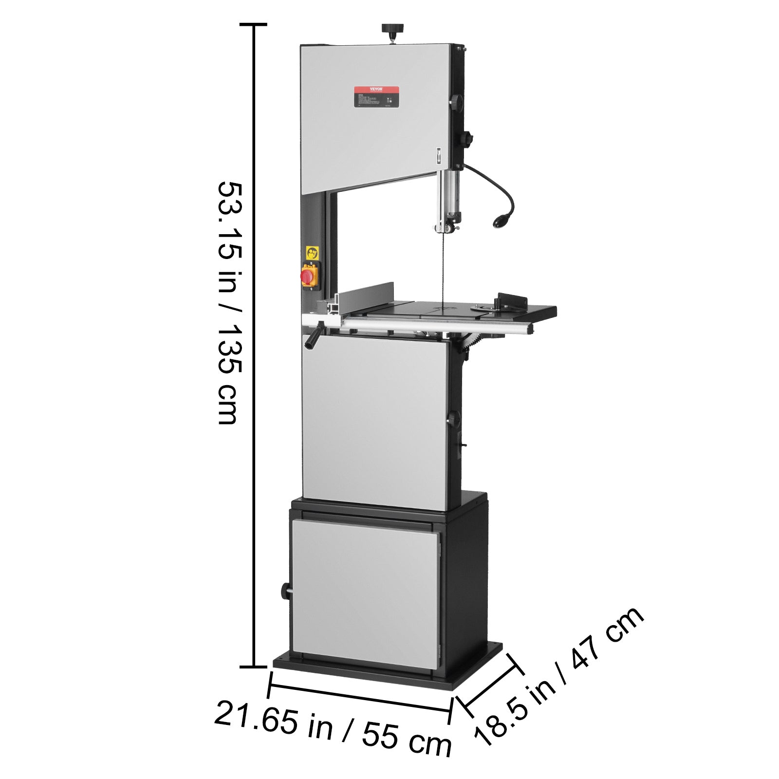 VEVOR 10/14in Benchtop Band Saw w/ Stand or Fence & Miter Gauge Speed Adjustable