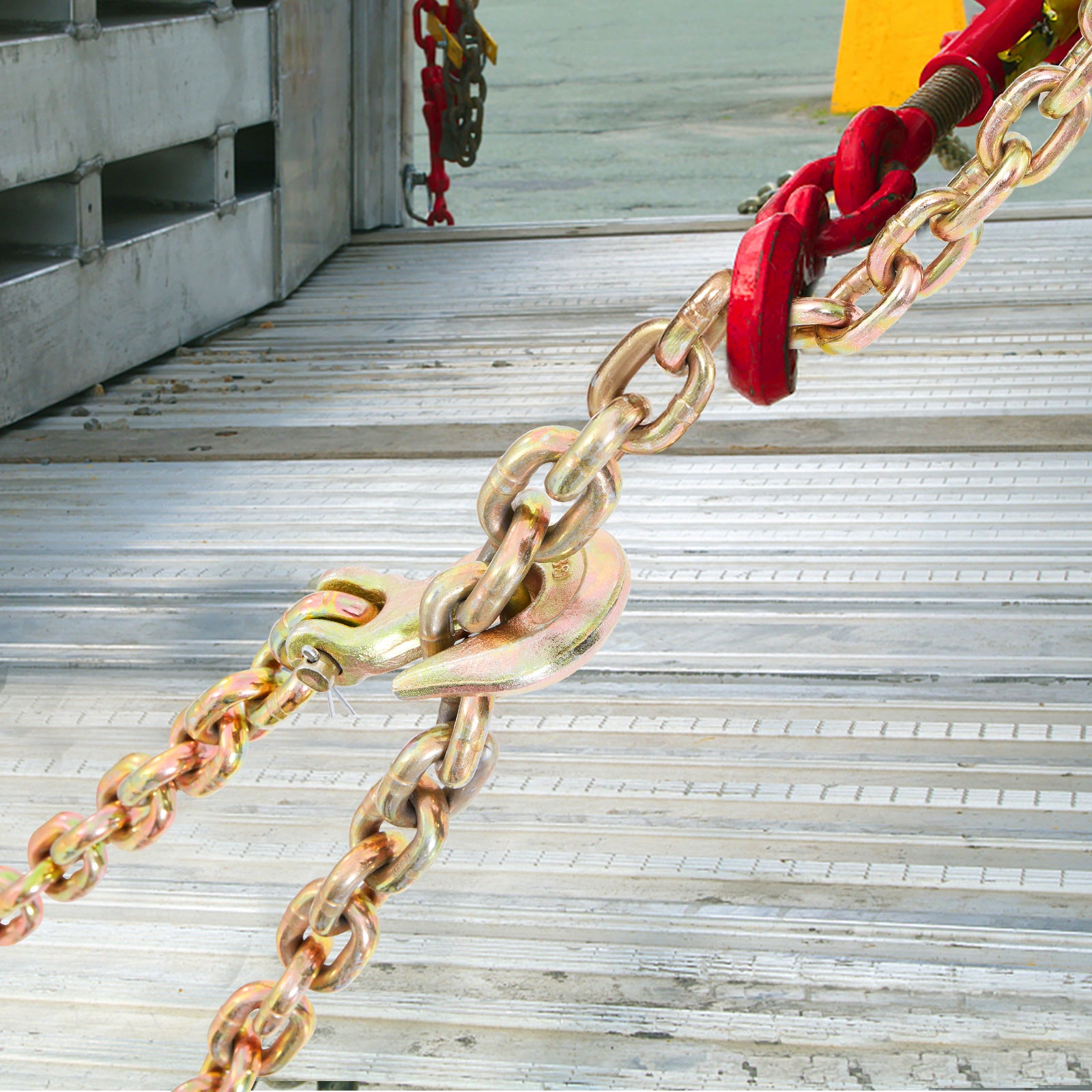 VEVOR G80 Binder Chain 5/16", 3/8" x 20' Transport Flatbed Truck Tow Chain
