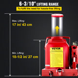 VEVOR Air Hydraulic Bottle Jack 20/32/50 Ton Manual Auto Truck RV Lift Repair