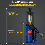VEVOR Air Hydraulic Bottle Jack 20/32/50 Ton Manual Auto Truck RV Lift Repair