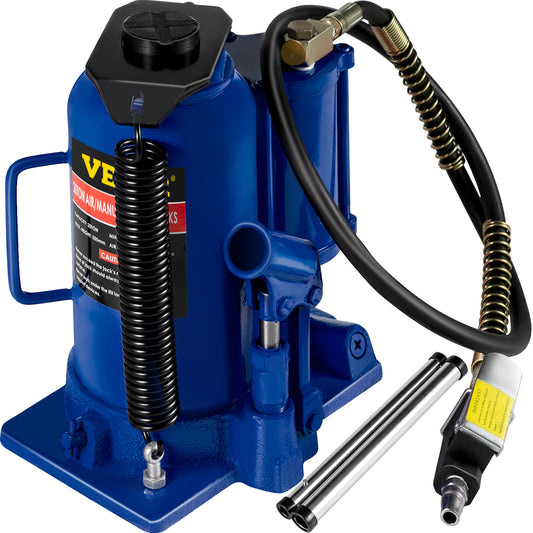 VEVOR Air Hydraulic Bottle Jack 20/32/50 Ton Manual Auto Truck RV Lift Repair
