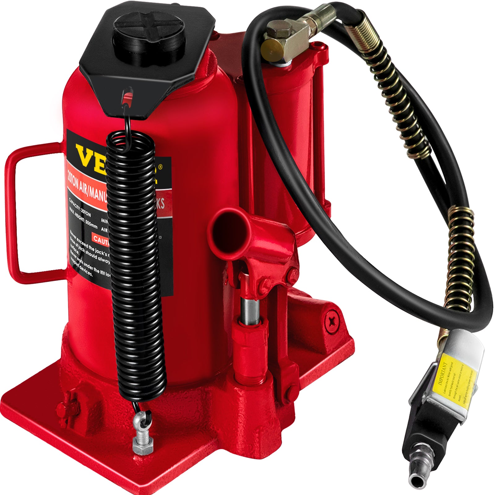VEVOR Air Hydraulic Bottle Jack 20/32/50 Ton Manual Auto Truck RV Lift Repair