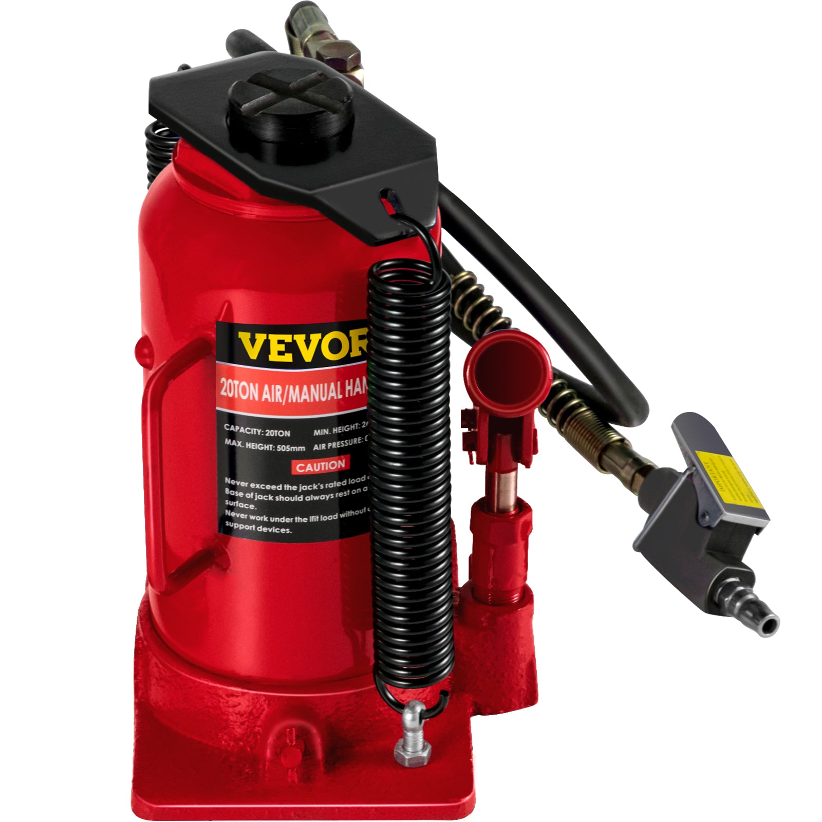 VEVOR Air Hydraulic Bottle Jack 20/32/50 Ton Manual Auto Truck RV Lift Repair