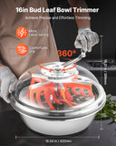 VEVOR 13" 16" 19" Manual Bud Leaf Trimmer Hydroponic Bud Bowl Trimming Machines