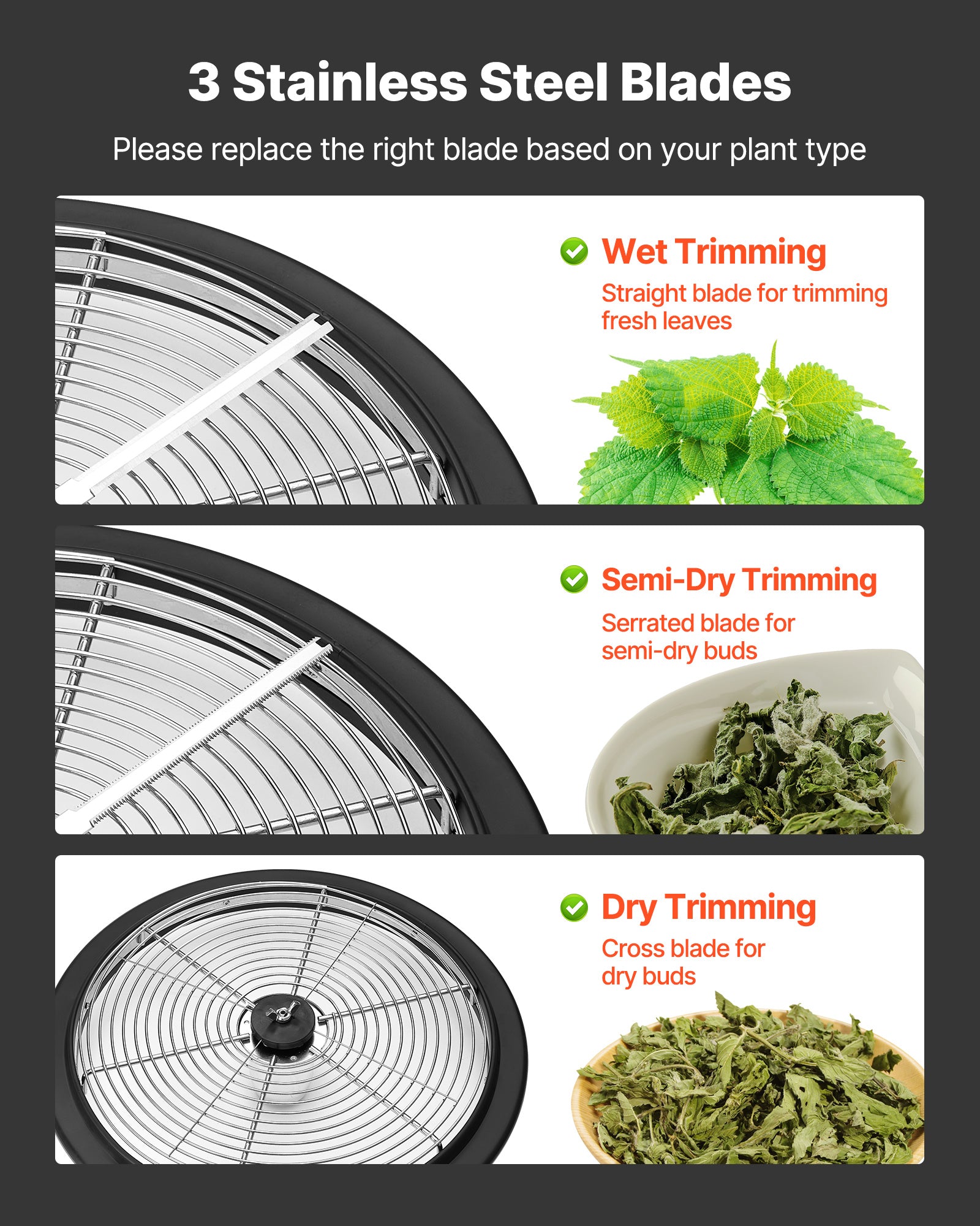 VEVOR 13" 16" 19" Manual Bud Leaf Trimmer Hydroponic Bud Bowl Trimming Machines