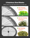 VEVOR 13" 16" 19" Manual Bud Leaf Trimmer Hydroponic Bud Bowl Trimming Machines
