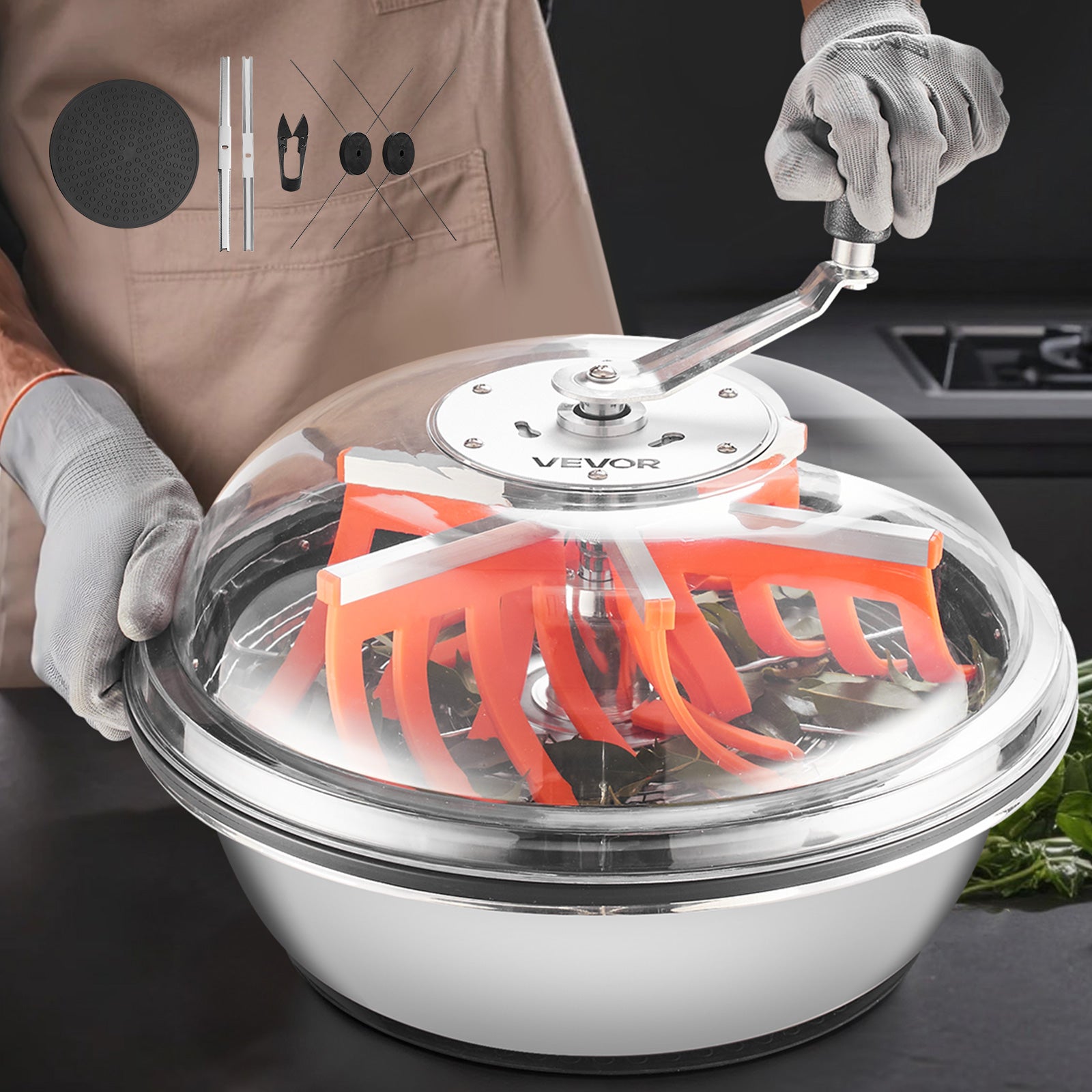 VEVOR 13" 16" 19" Manual Bud Leaf Trimmer Hydroponic Bud Bowl Trimming Machines