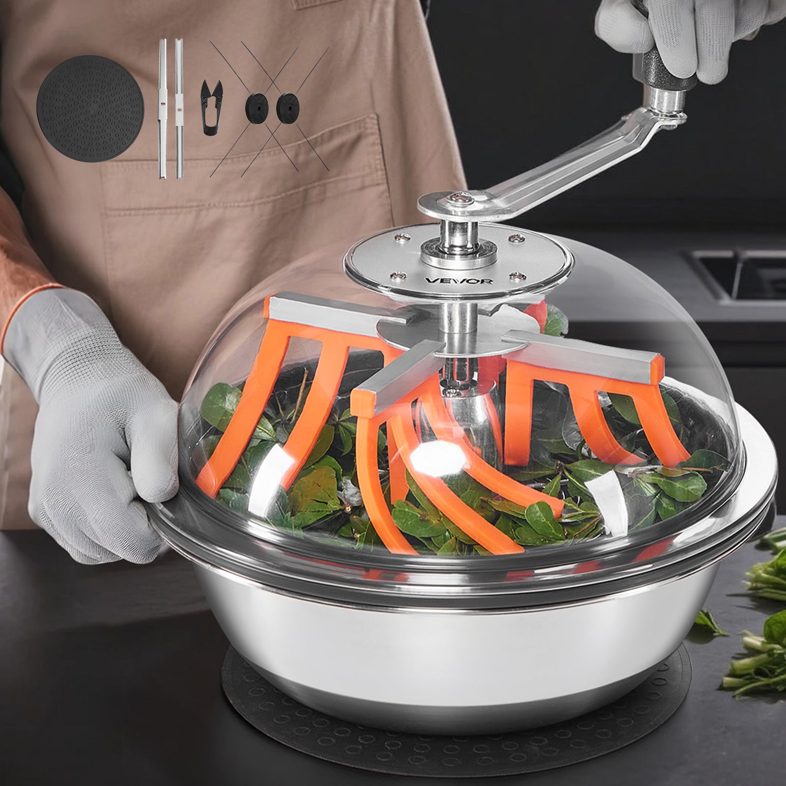 VEVOR 13" 16" 19" Manual Bud Leaf Trimmer Hydroponic Bud Bowl Trimming Machines