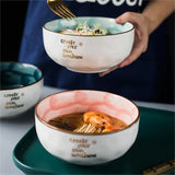 Blue Porcelain Veggie & Egg Bowl Set hand-painted microwave-safe