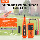 VEVOR Underground Cable Wire Locator Tracker Locating Buried & Hidden Wires