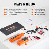 VEVOR Underground Cable Wire Locator Tracker Locating Buried & Hidden Wires