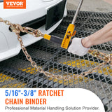 VEVOR 2/4 Pack Ratchet Binder 5/16"-3/8",3/8"-1/2" Load Binders w/G80 20' Chains