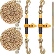 VEVOR 2/4 Pack Ratchet Binder 5/16"-3/8",3/8"-1/2" Load Binders w/G80 20' Chains