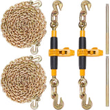 VEVOR 2/4 Pack Ratchet Binder 5/16"-3/8",3/8"-1/2" Load Binders w/G80 20' Chains