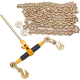 VEVOR 2/4 Pack Ratchet Binder 5/16"-3/8",3/8"-1/2" Load Binders w/G80 20' Chains