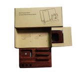 Eco-Friendly Bamboo Device Holder & Charger Stylish Anti Slip