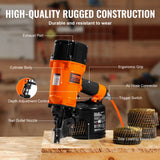 VEVOR Coil Framing/Siding Nailer 1 " to 3-1/2 " 15 Degree Pneumatic Nail Gun