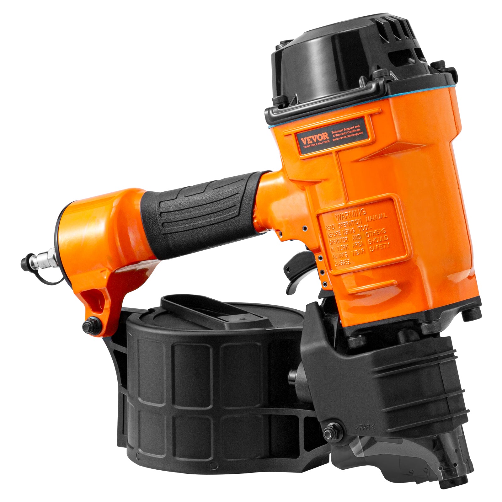 VEVOR Coil Framing/Siding Nailer 1 " to 3-1/2 " 15 Degree Pneumatic Nail Gun