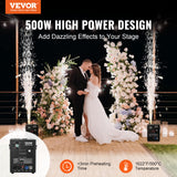 VEVOR 1/2/4X Cold Spark Machine Stage Effect DMX Firework DJ Event Party Wedding
