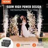 VEVOR 1/2/4X Cold Spark Machine Stage Effect DMX Firework DJ Event Party Wedding