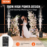 VEVOR 1/2/4X Cold Spark Machine Stage Effect DMX Firework DJ Event Party Wedding