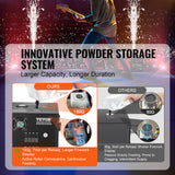 VEVOR 1/2/4X Cold Spark Machine Stage Effect DMX Firework DJ Event Party Wedding