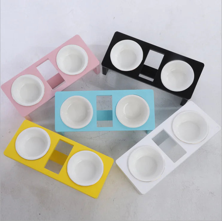 Tri-Tone Elevated Cat Feeder functional petcare