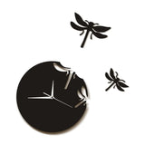 Acrylic Dragonfly Wall Clock for Living Room Decor wall art