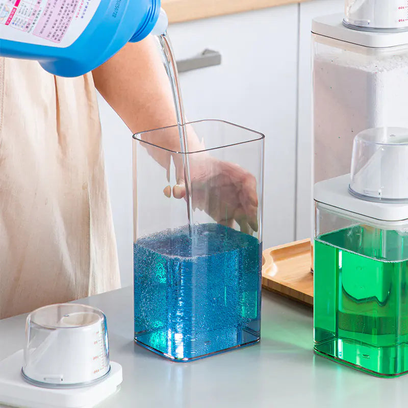 Durable Clear Laundry Storage Jar Transparent & Moisture-Proof
