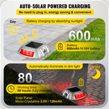 VEVOR 4-24 Pcs Solar Driveway Lights Multicolor LED Solar Dock Deck Lights, IP68