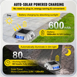 VEVOR 4-24 Pcs Solar Driveway Lights Multicolor LED Solar Dock Deck Lights, IP68
