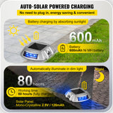 VEVOR 4-24 Pcs Solar Driveway Lights Multicolor LED Solar Dock Deck Lights, IP68