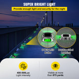 VEVOR 4-24 Pcs Solar Driveway Lights Multicolor LED Solar Dock Deck Lights, IP68
