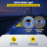 VEVOR 4-24 Pcs Solar Driveway Lights Multicolor LED Solar Dock Deck Lights, IP68