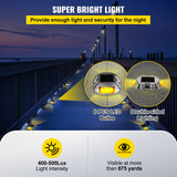 VEVOR 4-24 Pcs Solar Driveway Lights Multicolor LED Solar Dock Deck Lights, IP68