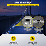 VEVOR 4-24 Pcs Solar Driveway Lights Multicolor LED Solar Dock Deck Lights, IP68