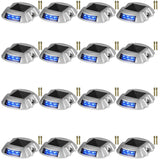 VEVOR 4-24 Pcs Solar Driveway Lights Multicolor LED Solar Dock Deck Lights, IP68