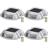 VEVOR 4-24 Pcs Solar Driveway Lights Multicolor LED Solar Dock Deck Lights, IP68