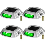 VEVOR 4-24 Pcs Solar Driveway Lights Multicolor LED Solar Dock Deck Lights, IP68