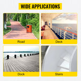 VEVOR 4-24 Pcs Solar Driveway Lights Multicolor LED Solar Dock Deck Lights, IP68