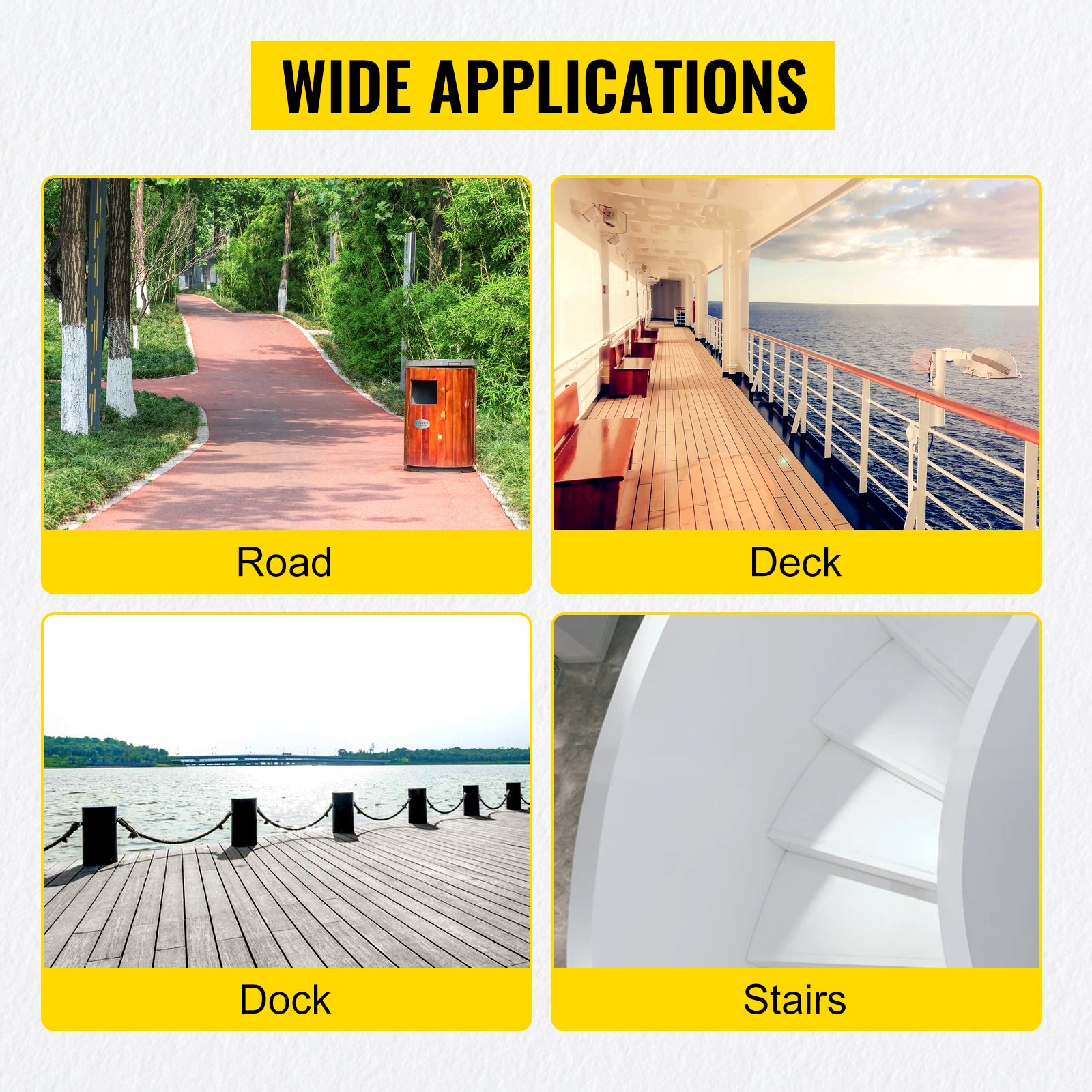 VEVOR 4-24 Pcs Solar Driveway Lights Multicolor LED Solar Dock Deck Lights, IP68
