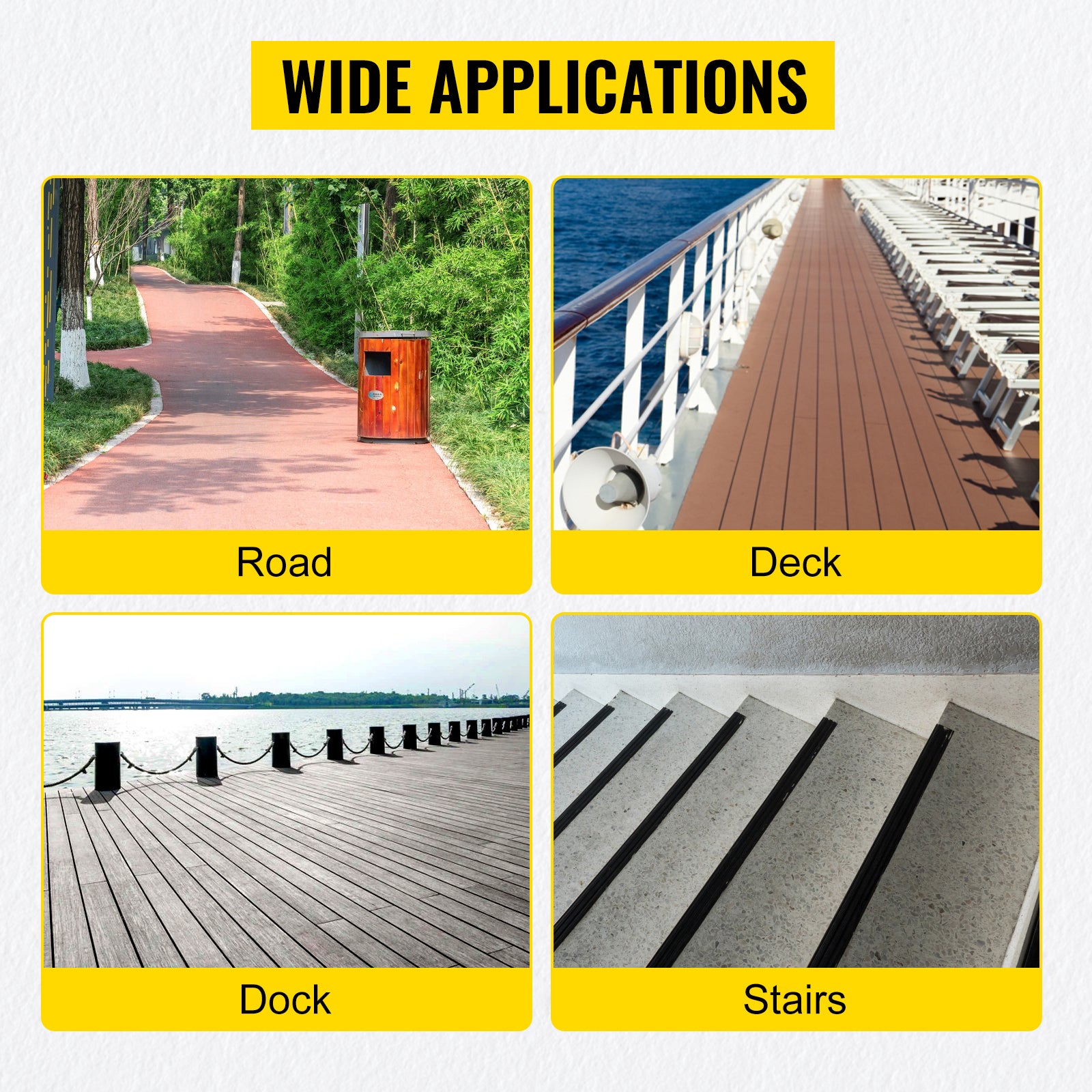 VEVOR 4-24 Pcs Solar Driveway Lights Multicolor LED Solar Dock Deck Lights, IP68