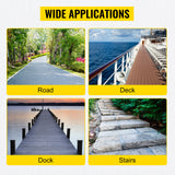 VEVOR 4-24 Pcs Solar Driveway Lights Multicolor LED Solar Dock Deck Lights, IP68