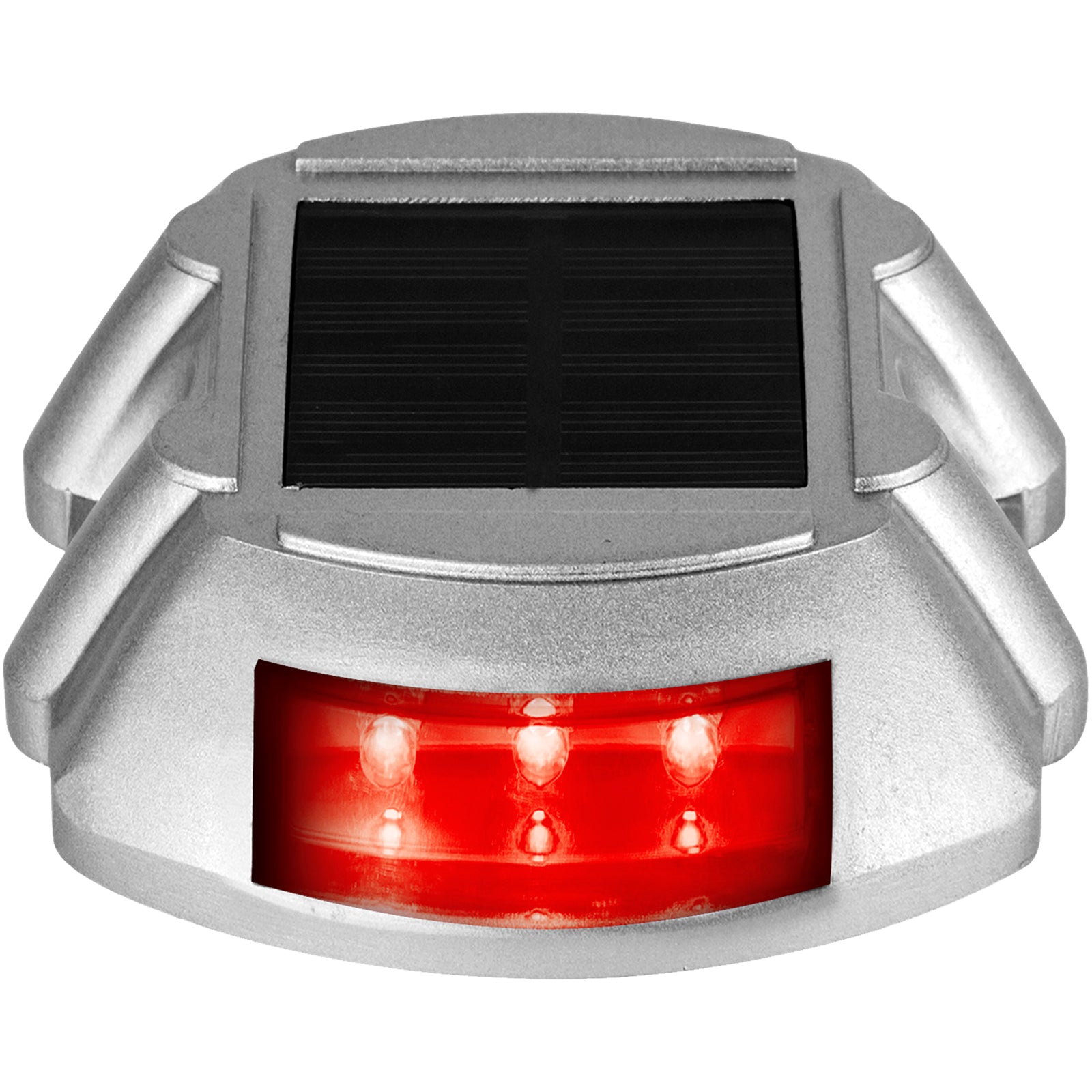 VEVOR 4-24 Pcs Solar Driveway Lights Multicolor LED Solar Dock Deck Lights, IP68