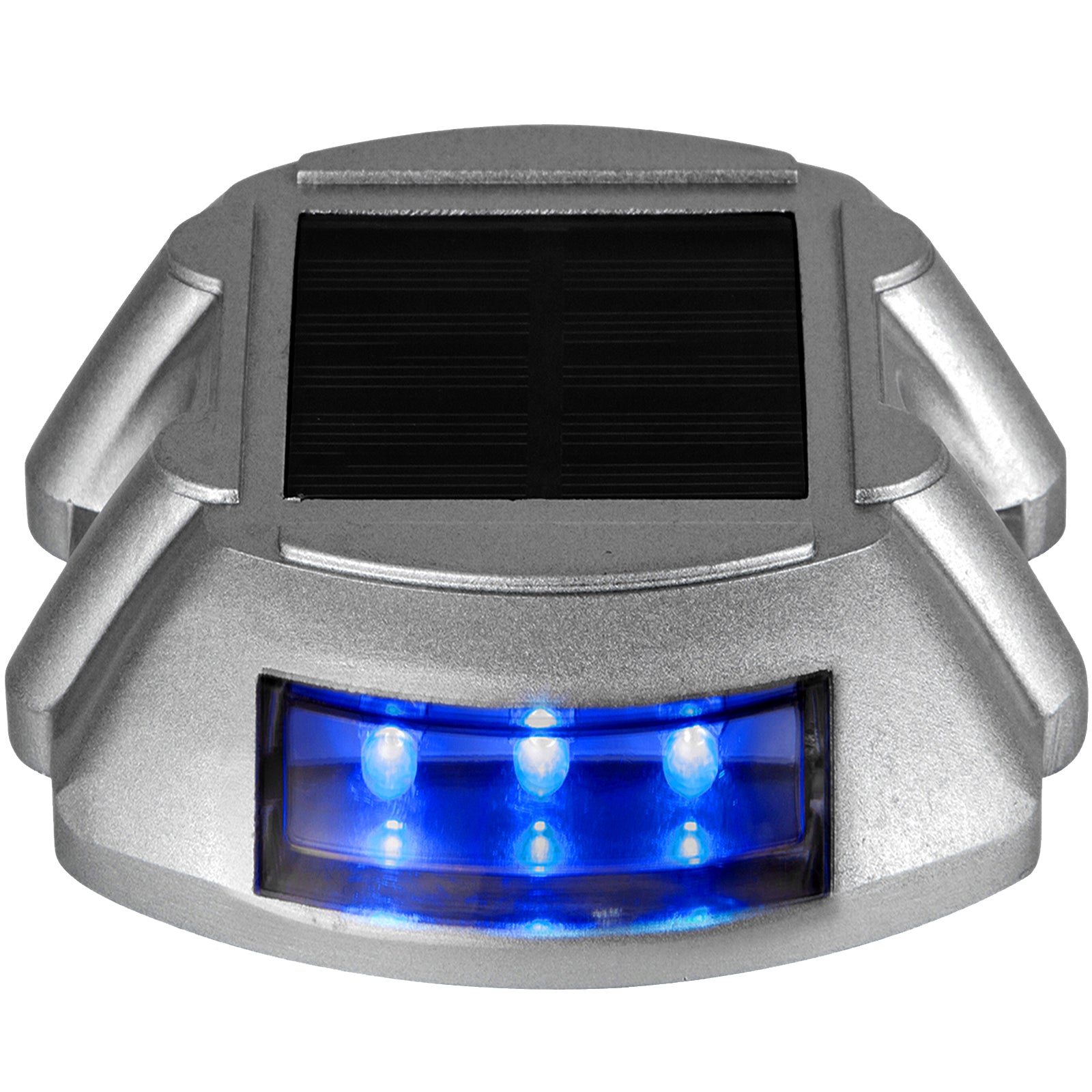 VEVOR 4-24 Pcs Solar Driveway Lights Multicolor LED Solar Dock Deck Lights, IP68