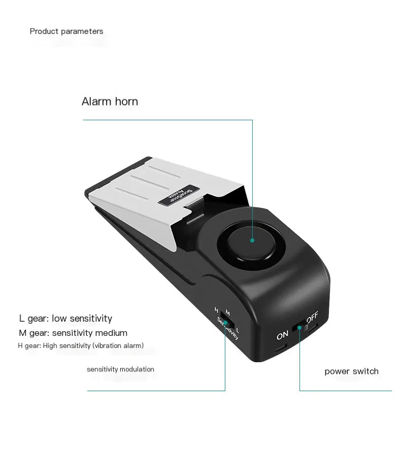 Travel Sentry Doorstop Alarm Door Stop Alarm  for Traveling Security Home Rentals