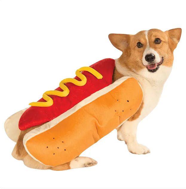 Pet Hot Dog Halloween Outfit Playful Comfortable Pet Costume