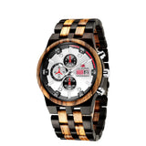 Radiant Wood Quartz Sports Watch Sporty & Multifunction